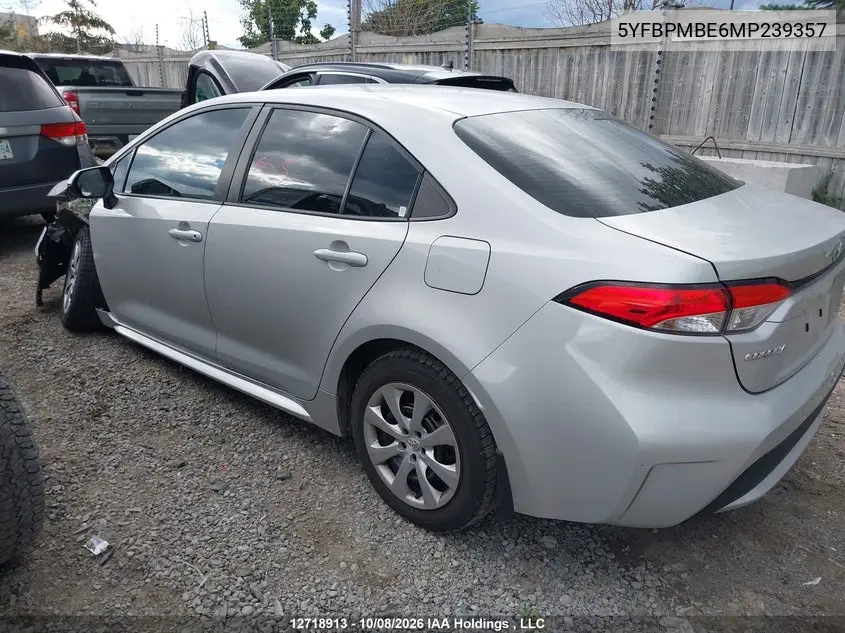 2021 TOYOTA COROLLA VIN 5YFBPMBE6MP239357 — фото 15
