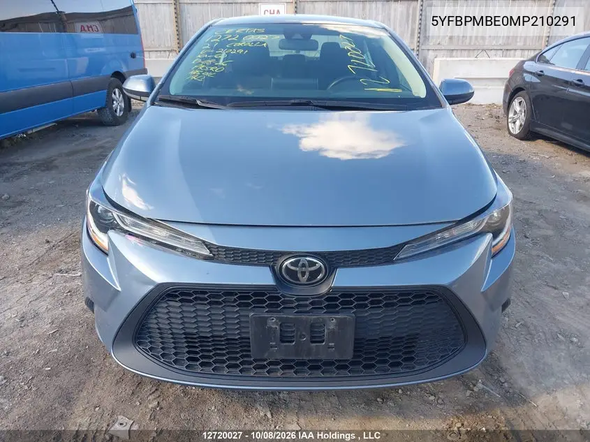 2021 TOYOTA COROLLA VIN 5YFBPMBE0MP210291 — фото 13