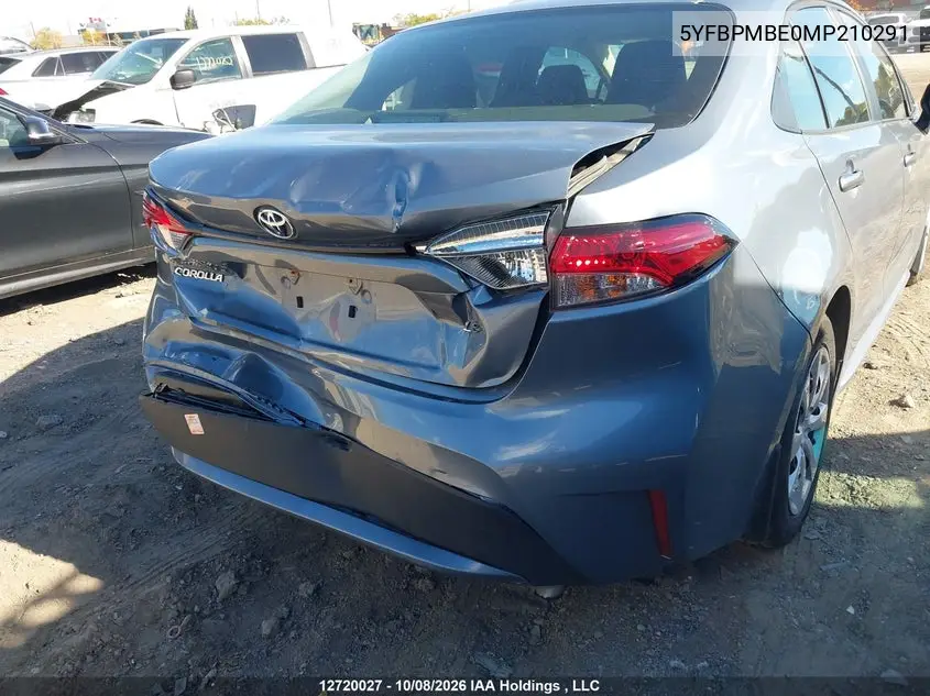 2021 TOYOTA COROLLA VIN 5YFBPMBE0MP210291 — фото 19