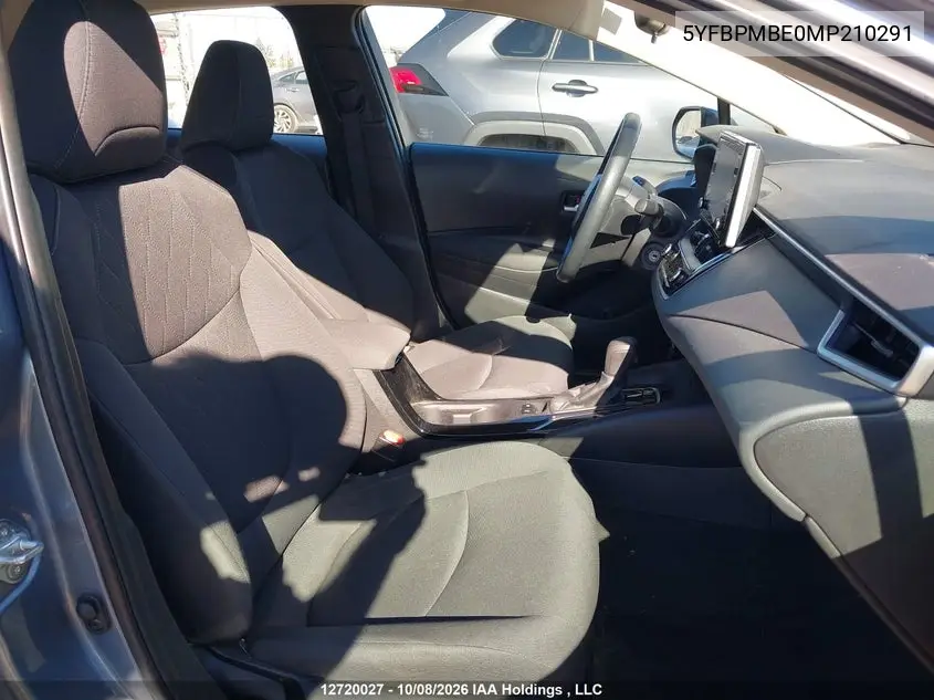 2021 TOYOTA COROLLA VIN 5YFBPMBE0MP210291 — фото 5