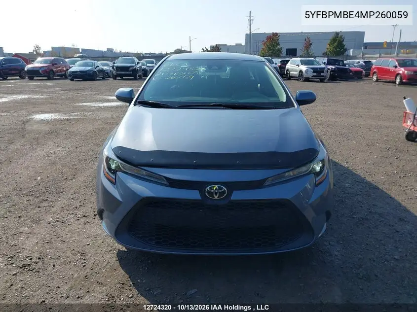 2021 TOYOTA COROLLA VIN 5YFBPMBE4MP260059 — фото 12