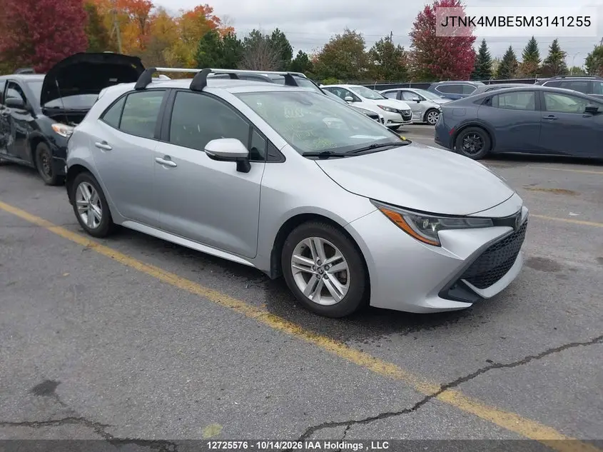 TOYOTA COROLLA 2021, VIN JTNK4MBE5M3141255