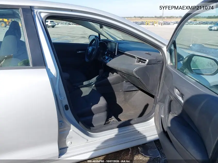 2021 TOYOTA COROLLA VIN 5YFEPMAEXMP211074 — фото 5