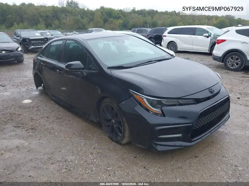 TOYOTA COROLLA 2021, VIN 5YFS4MCE9MP067929