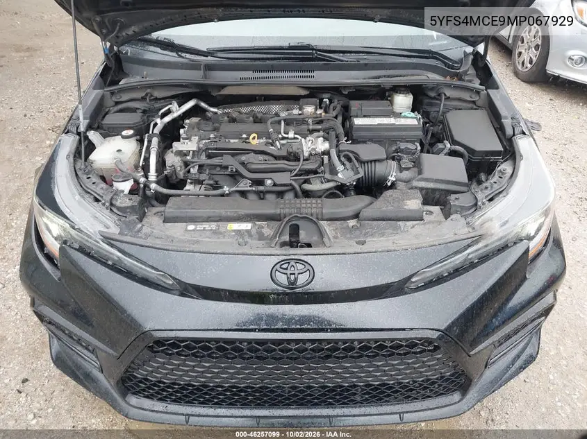 2021 TOYOTA COROLLA VIN 5YFS4MCE9MP067929 — фото 10