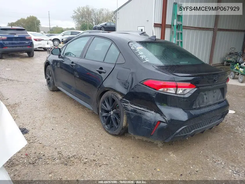 2021 TOYOTA COROLLA VIN 5YFS4MCE9MP067929 — фото 3