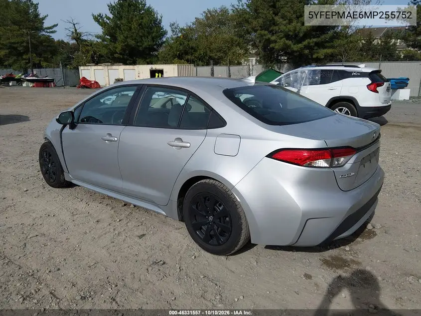 2021 TOYOTA COROLLA VIN 5YFEPMAE6MP255752 — фото 3