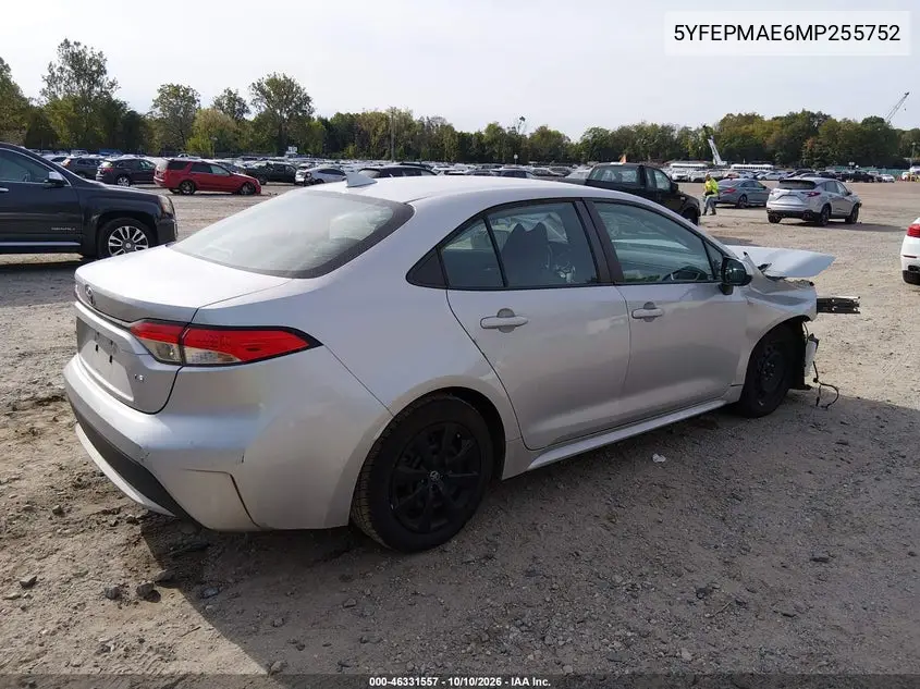 2021 TOYOTA COROLLA VIN 5YFEPMAE6MP255752 — фото 4