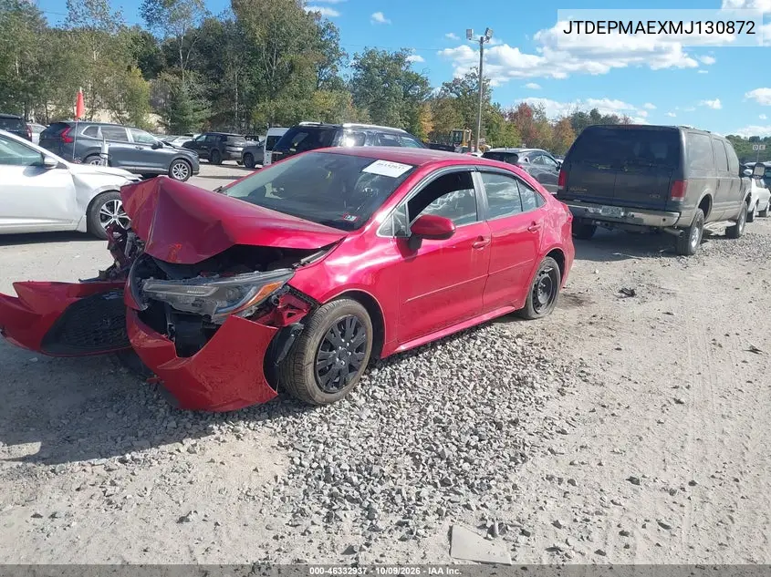 TOYOTA COROLLA 2021, VIN JTDEPMAEXMJ130872