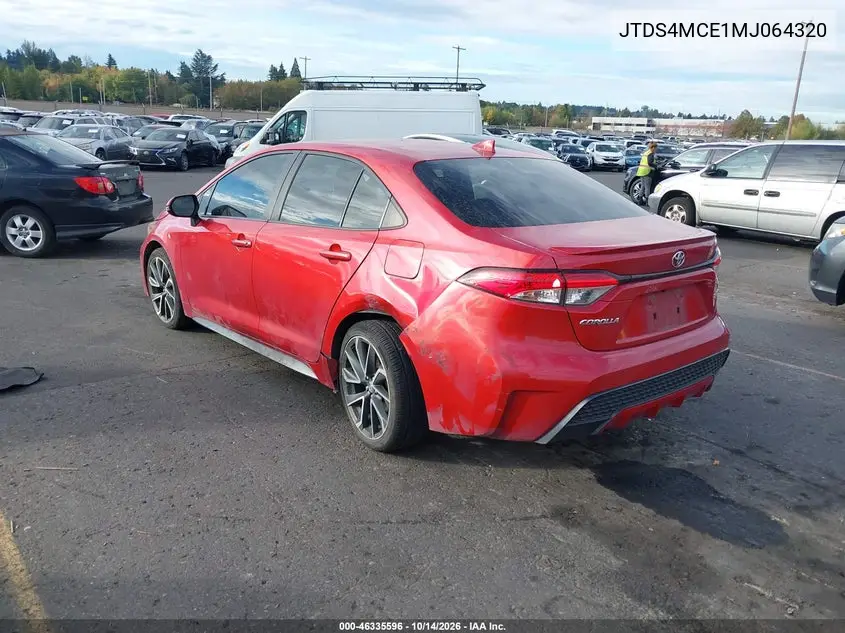 2021 TOYOTA COROLLA VIN JTDS4MCE1MJ064320 — фото 3
