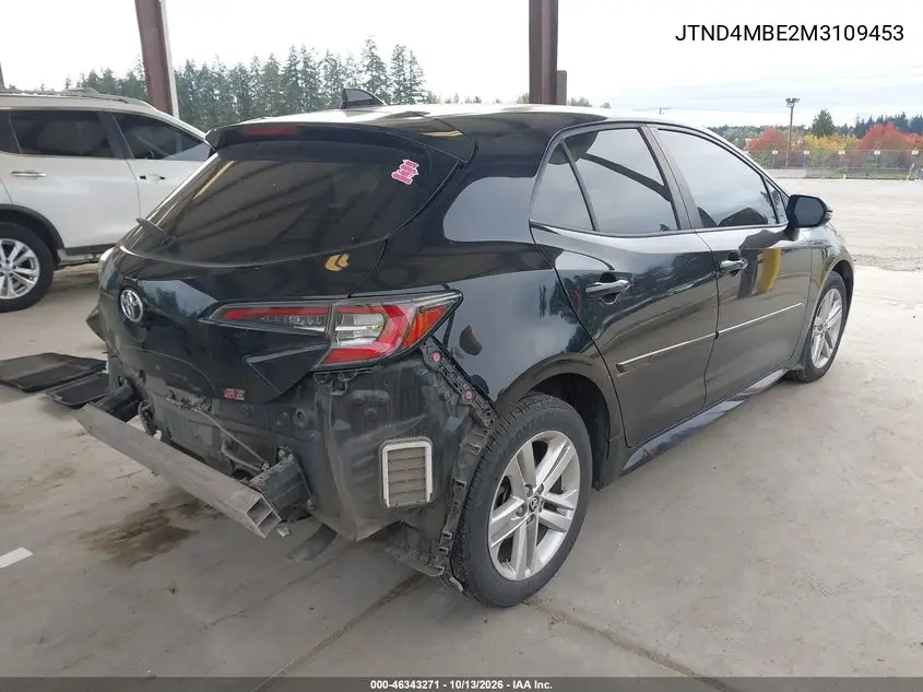 2021 TOYOTA COROLLA VIN JTND4MBE2M3109453 — фото 4