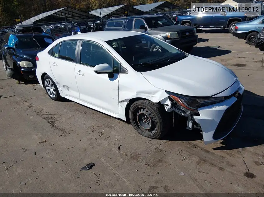 TOYOTA COROLLA 2021, VIN JTDEPMAE1MJ169012