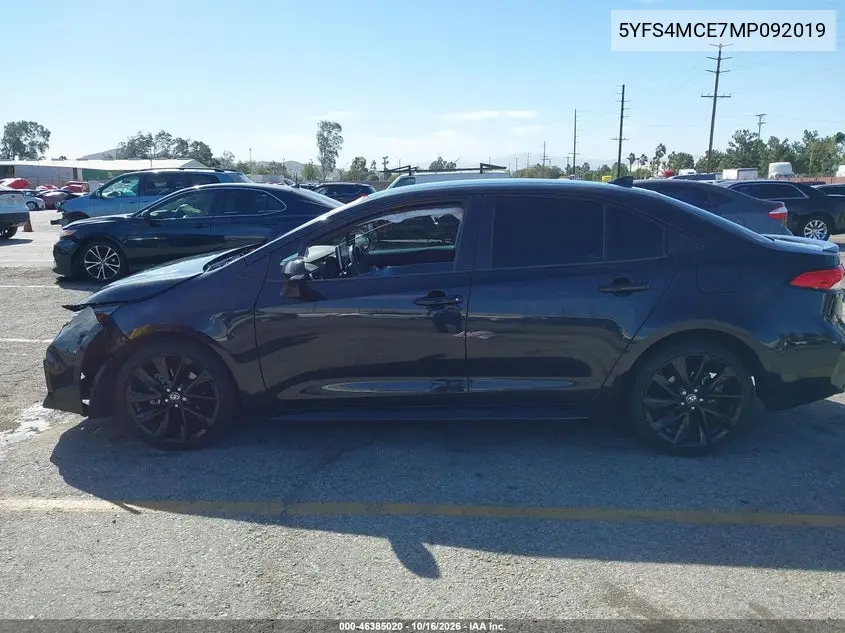 2021 TOYOTA COROLLA VIN 5YFS4MCE7MP092019 — фото 14