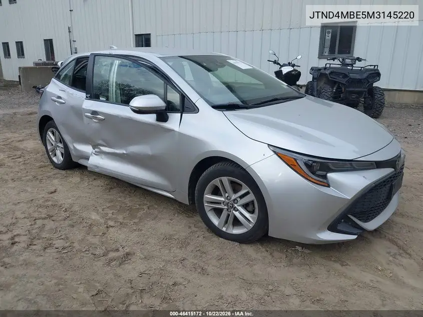 TOYOTA COROLLA 2021, VIN JTND4MBE5M3145220