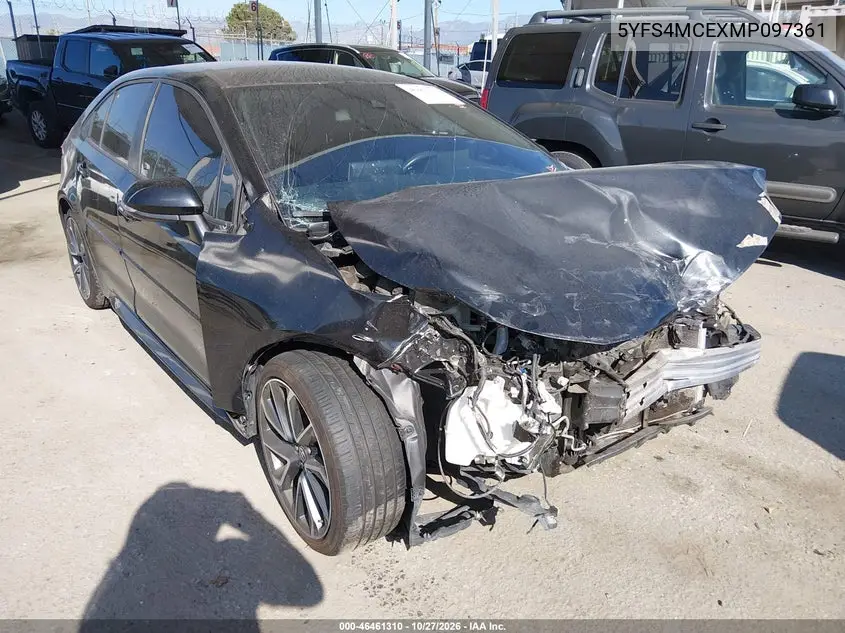 TOYOTA COROLLA 2021, VIN 5YFS4MCEXMP097361
