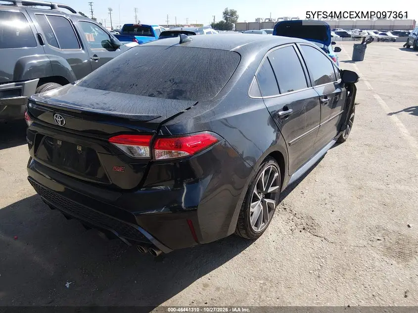 2021 TOYOTA COROLLA VIN 5YFS4MCEXMP097361 — фото 4