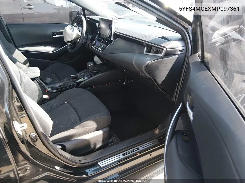 2021 TOYOTA COROLLA VIN 5YFS4MCEXMP097361 — фото 5