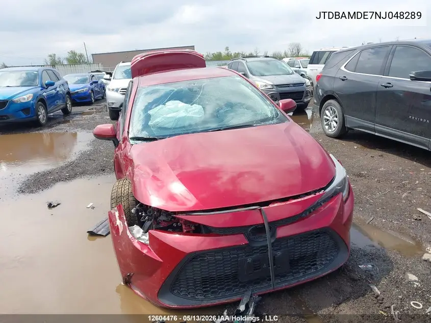 2022 TOYOTA COROLLA VIN JTDBAMDE7NJ048289 — фото 11