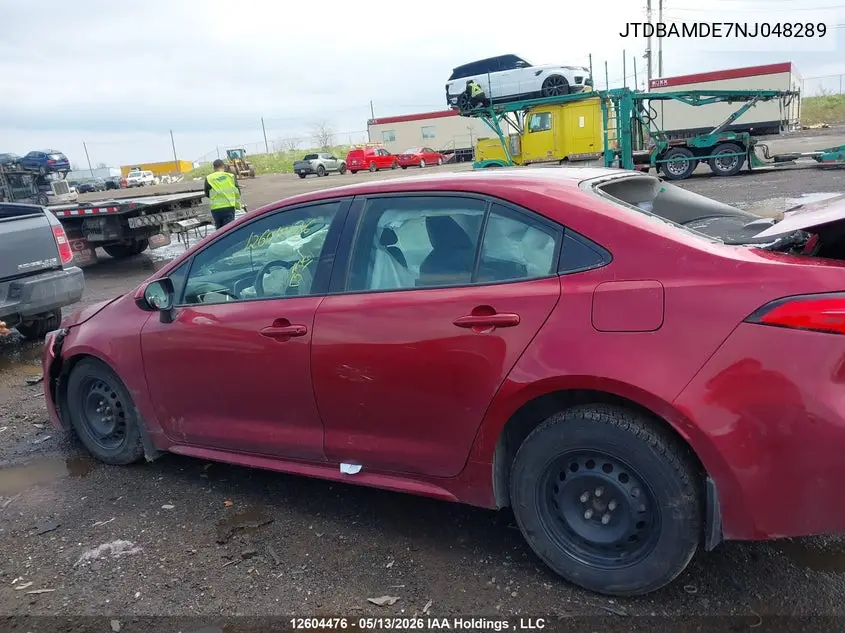2022 TOYOTA COROLLA VIN JTDBAMDE7NJ048289 — фото 13