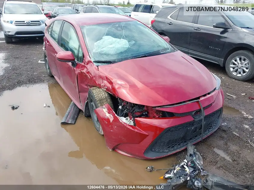 2022 TOYOTA COROLLA VIN JTDBAMDE7NJ048289 — фото 6