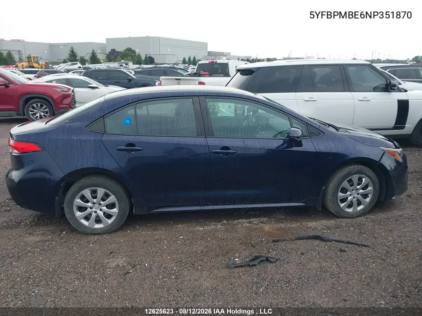 2022 TOYOTA COROLLA VIN 5YFBPMBE6NP351870 — фото 14