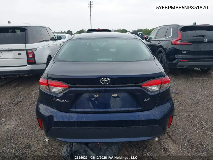2022 TOYOTA COROLLA VIN 5YFBPMBE6NP351870 — фото 17
