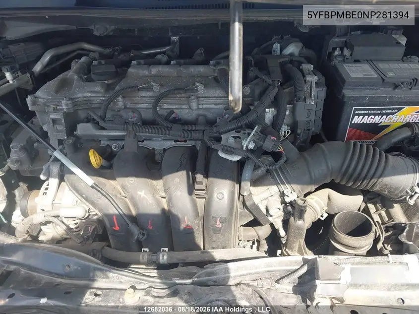 2022 TOYOTA COROLLA VIN 5YFBPMBE0NP281394 — фото 10