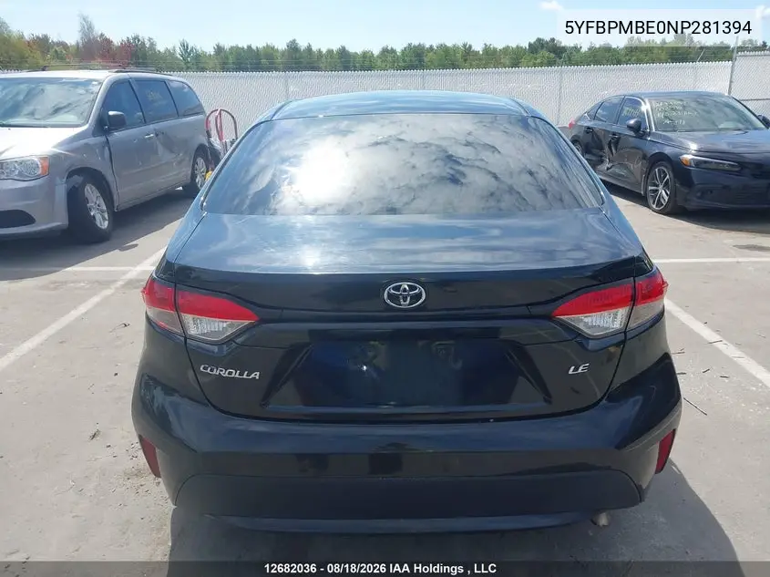 2022 TOYOTA COROLLA VIN 5YFBPMBE0NP281394 — фото 16