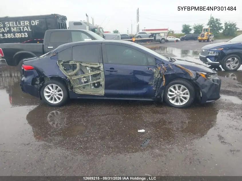 2022 TOYOTA COROLLA VIN 5YFBPMBE4NP301484 — фото 13