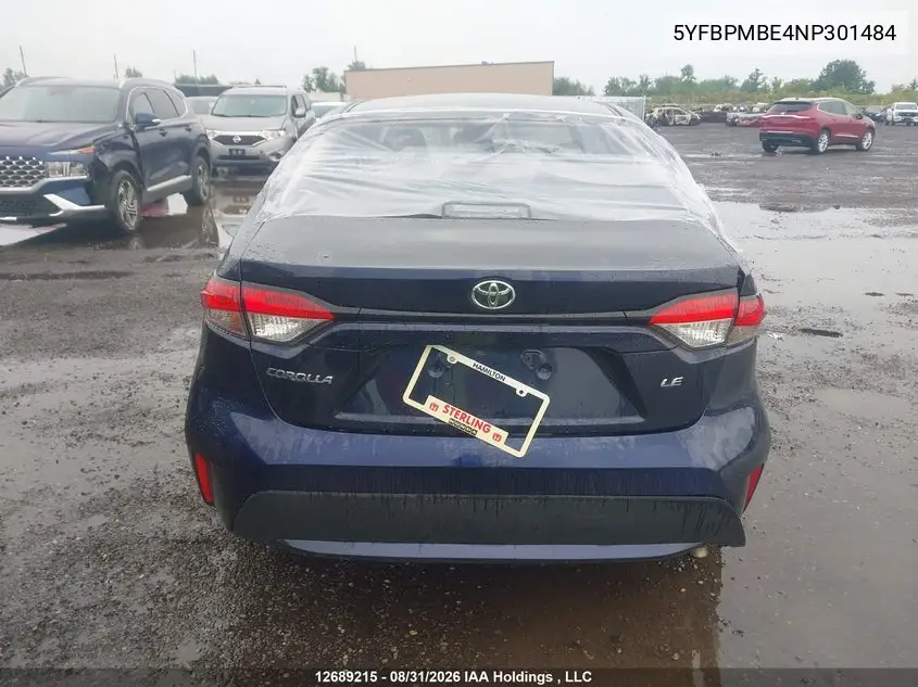 2022 TOYOTA COROLLA VIN 5YFBPMBE4NP301484 — фото 16