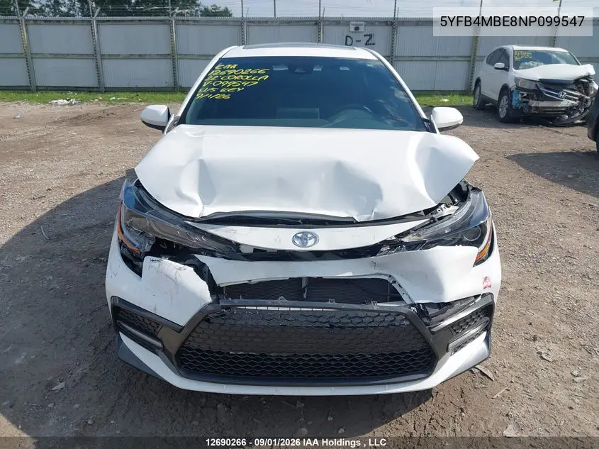 2022 TOYOTA COROLLA VIN 5YFB4MBE8NP099547 — фото 13