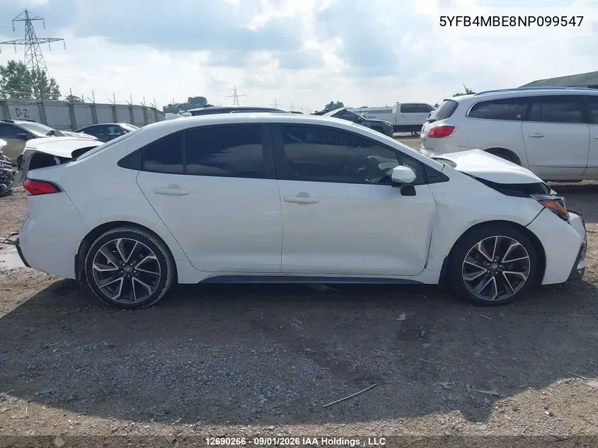 2022 TOYOTA COROLLA VIN 5YFB4MBE8NP099547 — фото 14