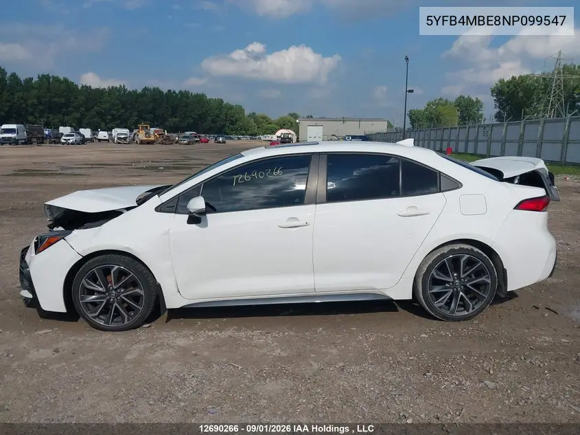 2022 TOYOTA COROLLA VIN 5YFB4MBE8NP099547 — фото 15