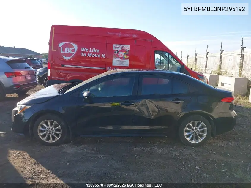 2022 TOYOTA COROLLA VIN 5YFBPMBE3NP295192 — фото 14
