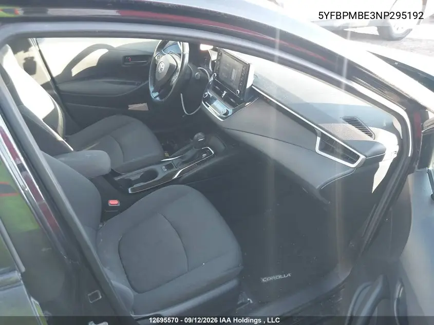 2022 TOYOTA COROLLA VIN 5YFBPMBE3NP295192 — фото 5