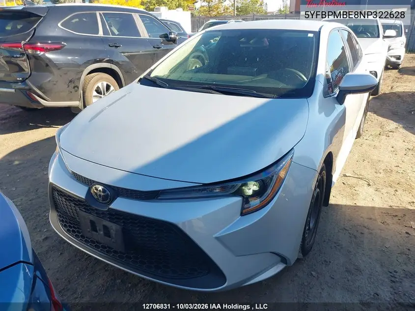 2022 TOYOTA COROLLA VIN 5YFBPMBE8NP322628 — фото 12