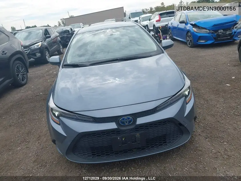 2022 TOYOTA COROLLA VIN JTDBAMDE9N3000166 — фото 12