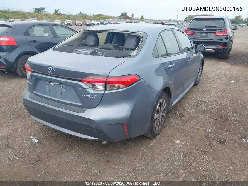 2022 TOYOTA COROLLA VIN JTDBAMDE9N3000166 — фото 4