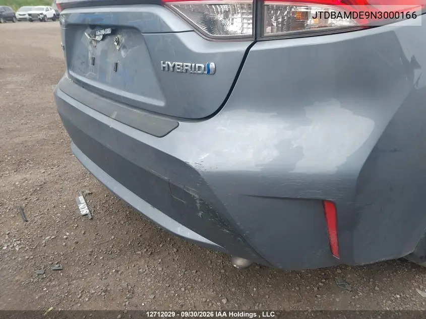 2022 TOYOTA COROLLA VIN JTDBAMDE9N3000166 — фото 6