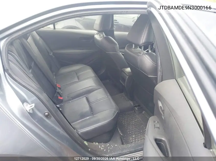 2022 TOYOTA COROLLA VIN JTDBAMDE9N3000166 — фото 8