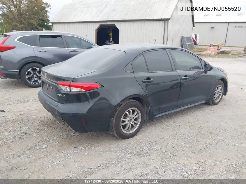 2022 TOYOTA COROLLA VIN JTDBAMDE7NJ055520 — фото 4