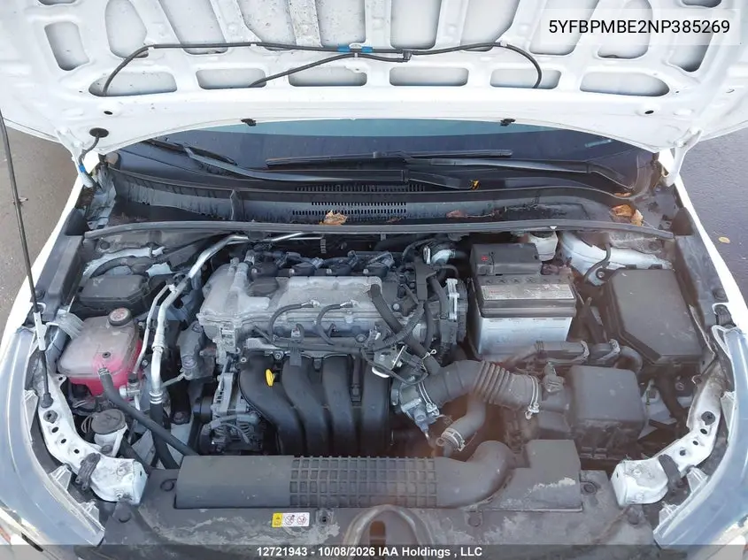 2022 TOYOTA COROLLA VIN 5YFBPMBE2NP385269 — фото 10