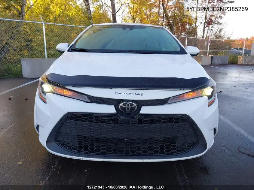 2022 TOYOTA COROLLA VIN 5YFBPMBE2NP385269 — фото 12