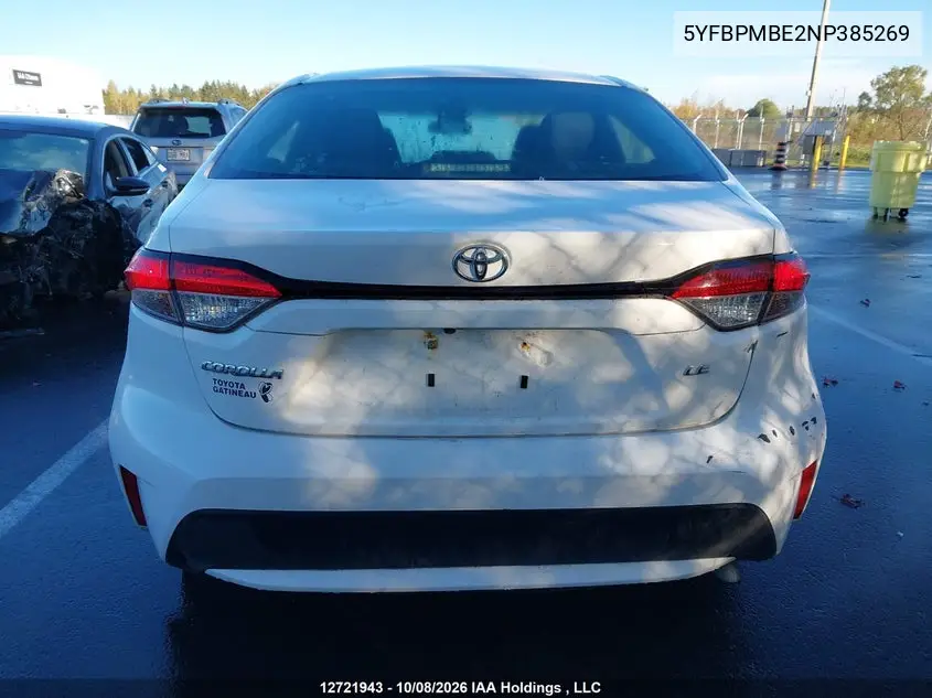 2022 TOYOTA COROLLA VIN 5YFBPMBE2NP385269 — фото 16