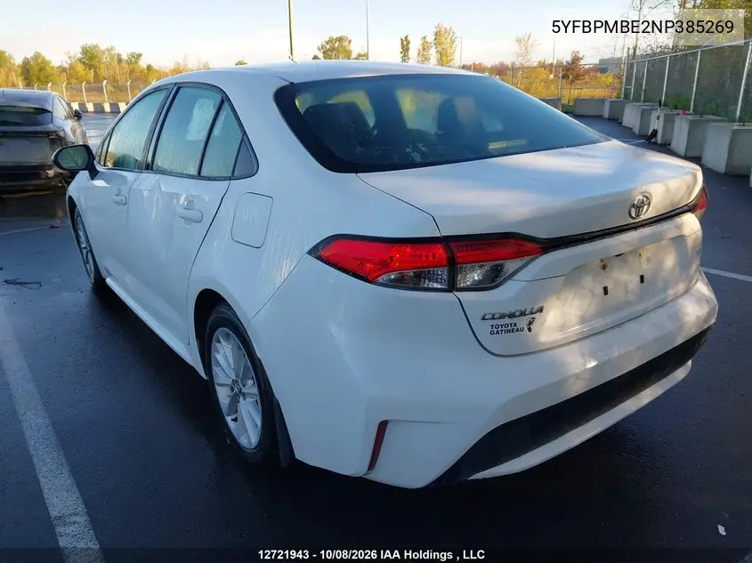 2022 TOYOTA COROLLA VIN 5YFBPMBE2NP385269 — фото 3