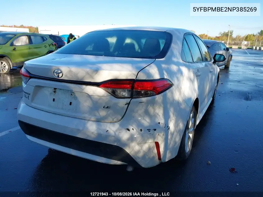 2022 TOYOTA COROLLA VIN 5YFBPMBE2NP385269 — фото 4