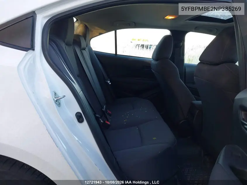 2022 TOYOTA COROLLA VIN 5YFBPMBE2NP385269 — фото 8