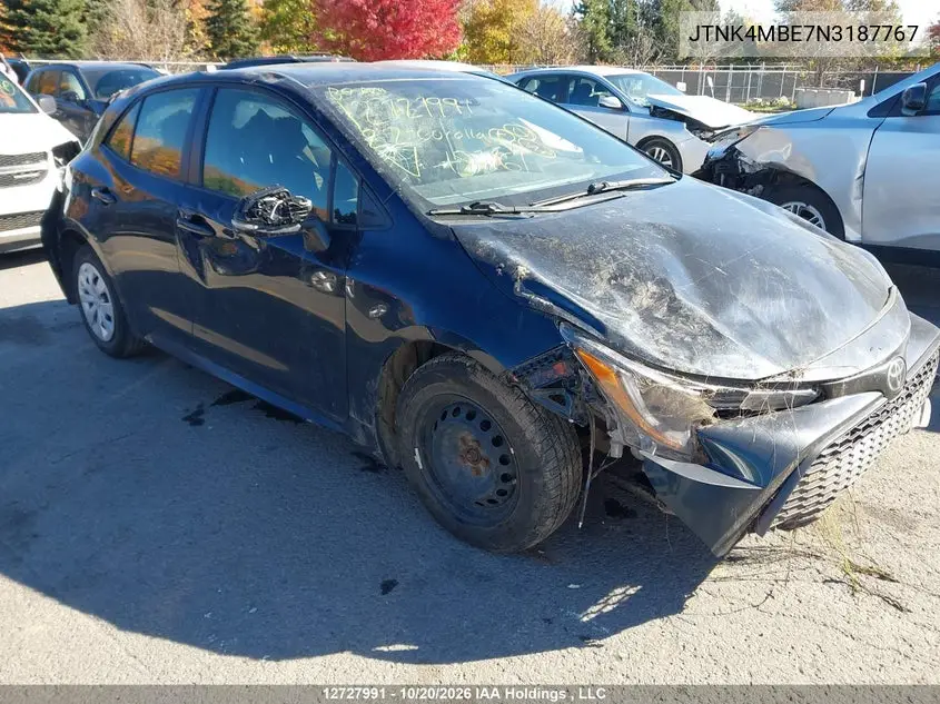 TOYOTA COROLLA 2022, VIN JTNK4MBE7N3187767