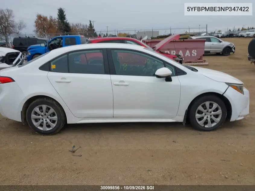 2022 TOYOTA COROLLA VIN 5YFBPMBE3NP347422 — фото 13