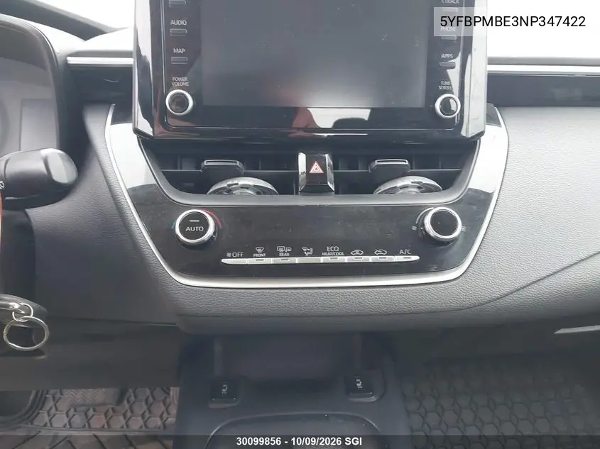 2022 TOYOTA COROLLA VIN 5YFBPMBE3NP347422 — фото 15
